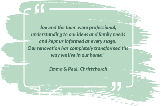 Testimonial for Hennessy Construction from home owners in Christchurch